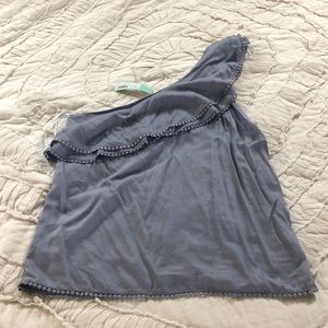 NWT Q&A one shoulder top L